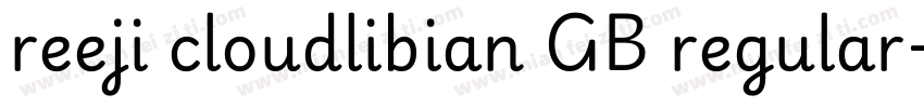 reeji cloudlibian GB regular字体转换
